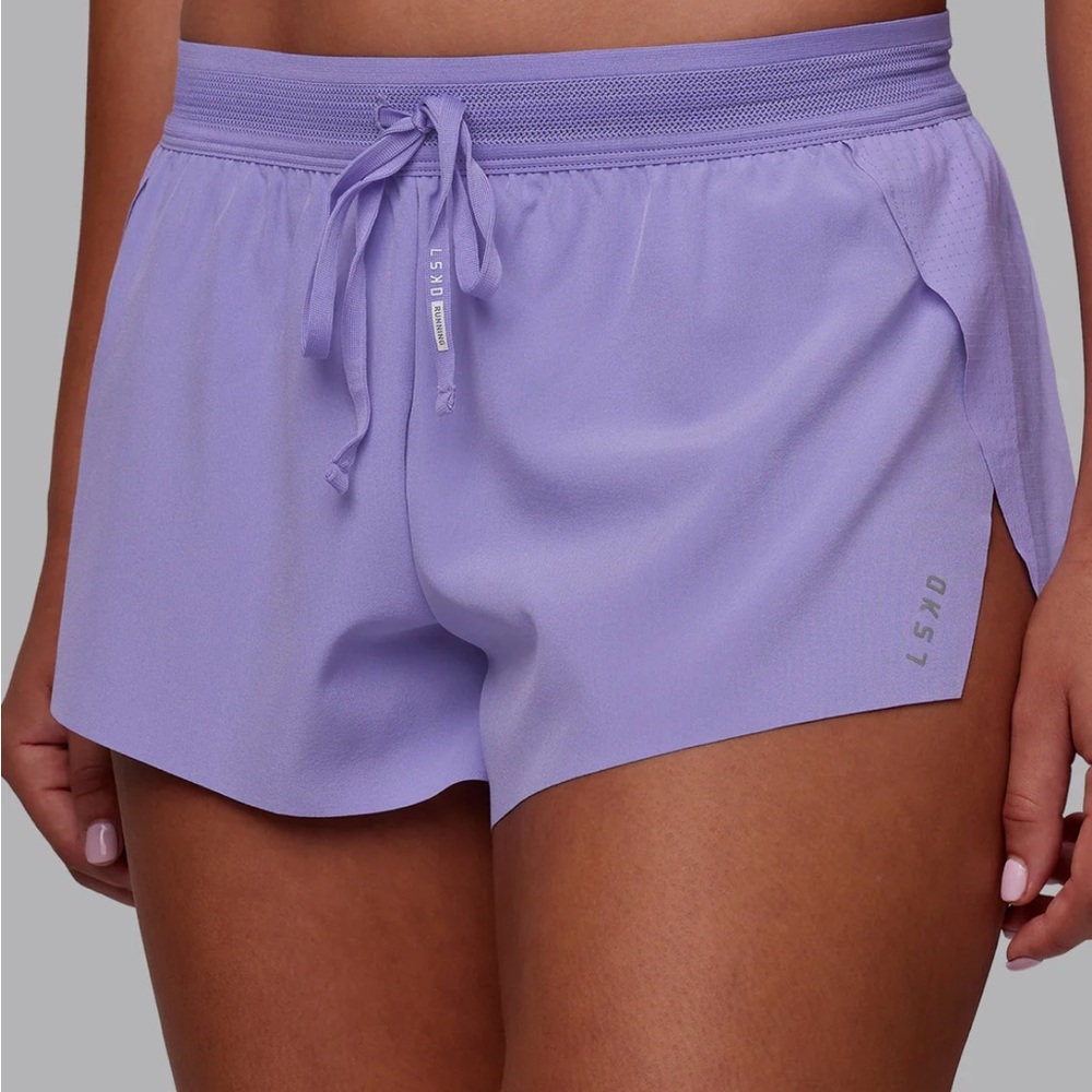 LSKD Accelerate Running Shorts 3” 2XS Violet Ray - Picture 2 of 7